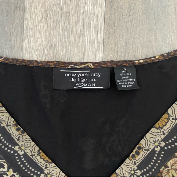 Vintage Y2K Silk Floral Sleeveless Top - Picture 2 of 7